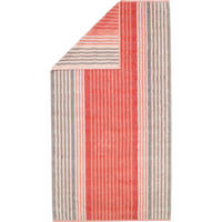 DUSCHTUCH NOBLESSE HARMONY STREIFEN 1085 KORALLE - 27 - Rot, Textil (80/160cm) - Cawoe