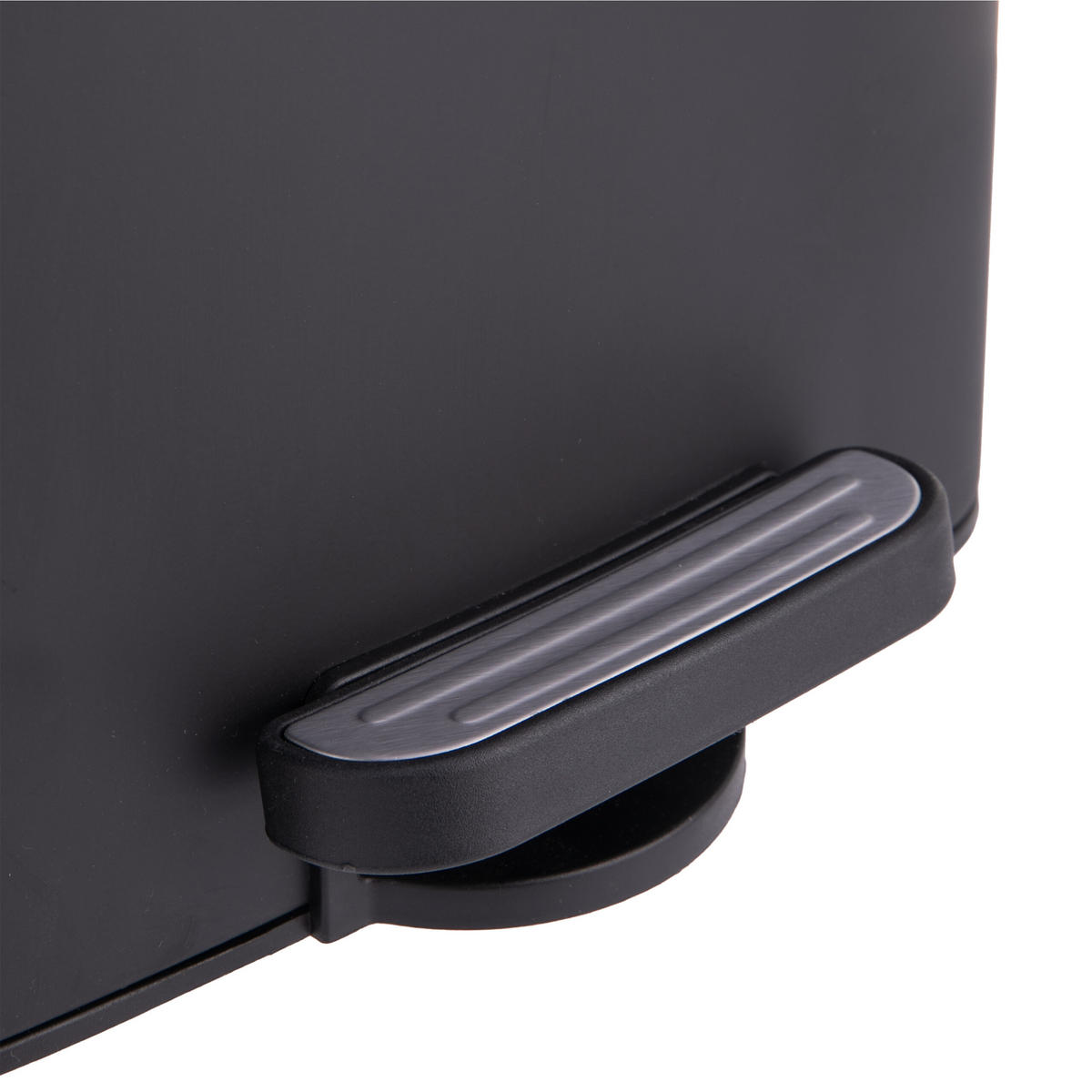 MÜLLEIMER - Schwarz, Kunststoff/Metall (25/33/30cm) - Relaxdays