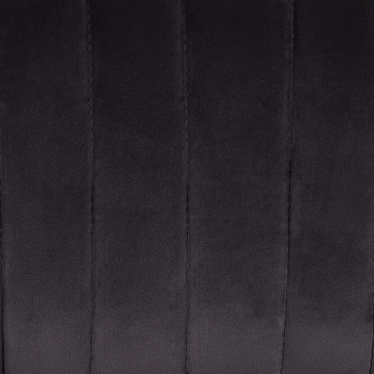 ESSZIMMERSTUHL 2er-Set Samtstoff Schwarz Sanilac - Schwarz, Textil/Metall (52/75/44cm) - Beliani