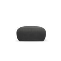 POUF Molino aus strukturiertem Stoff dunkelgrau - Dunkelgrau, Textil (75/36/75cm) - Micadoni