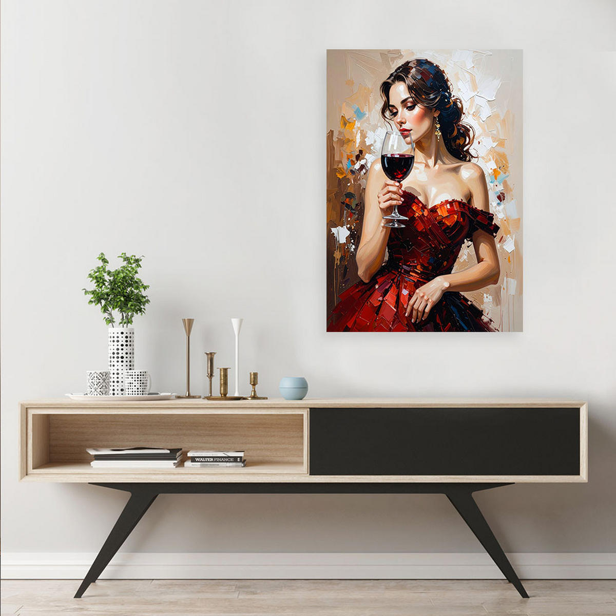 LEINWANDBILD Menschen & Charaktere 80x120cm - Braun, Textil (80/120cm) - Feeby