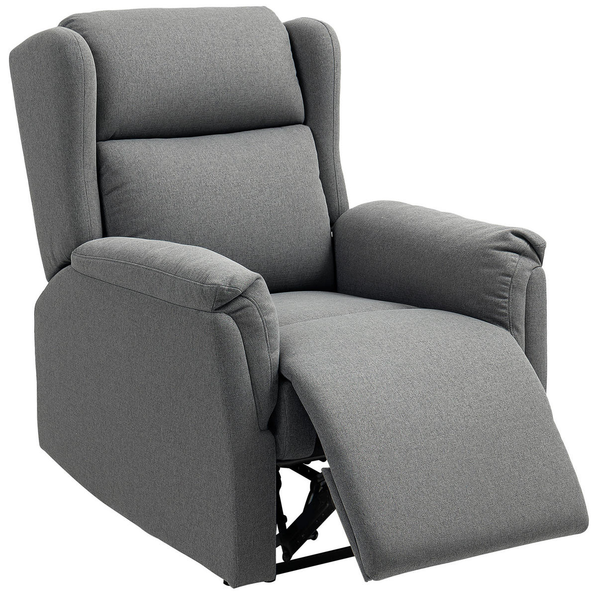 RELAXSESSEL DE-06376 160° neigbar, Fußstütze, Taschenfederkern Dunkelgrau - Dunkelgrau, Metall (80/101/94cm) - ComfortXL