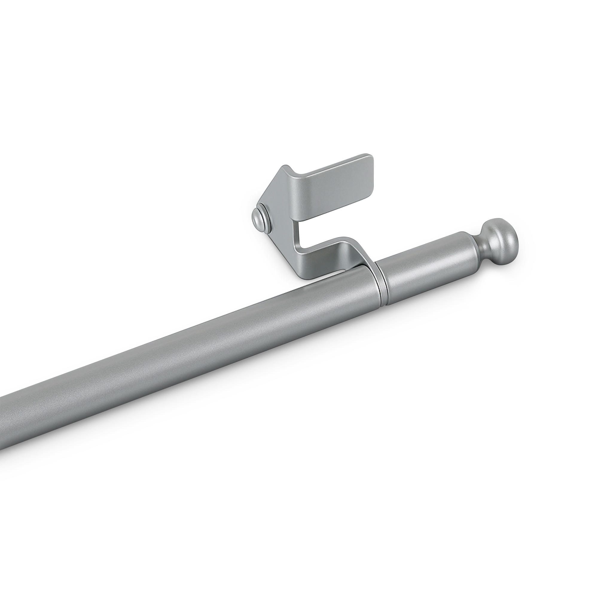 KLEMMSTANGE ausdrehbar/ausziehbar Ø8/10mm Silber (Fit-Ball) 80-100 cm - Silberfarben, Metall (1/1/100cm) - Bestlivings