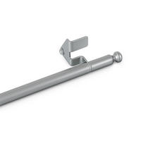 KLEMMSTANGE ausdrehbar/ausziehbar Ø8/10mm ( Silber Fit-Ball ) 80-100 cm - Silberfarben, Metall (1/1/100cm) - Bestlivings