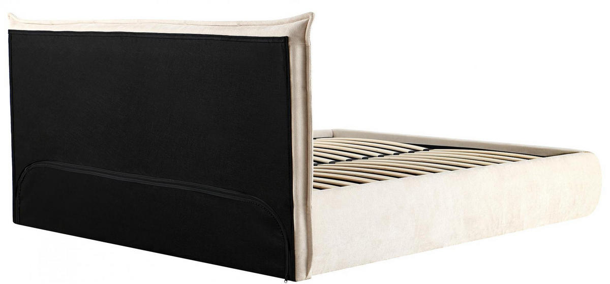 POLSTERBETT 160 cm/200 cm cm Stoff Creme - Creme, Textil (178/220cm) - CLP
