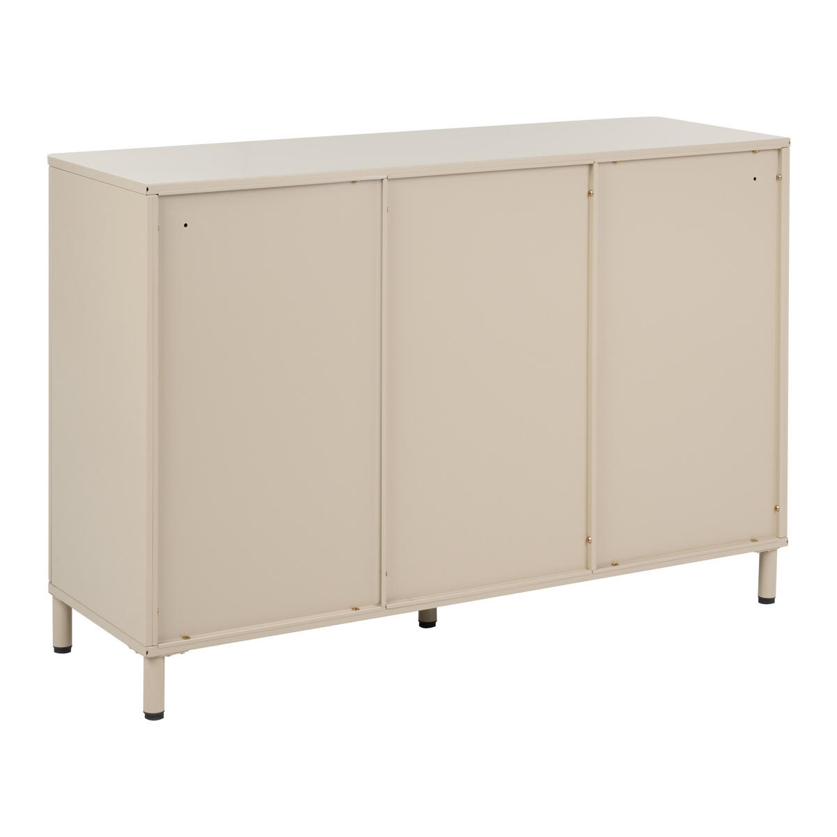 SIDEBOARD Metall Beige Ombura - Beige, Metall (120/80/40cm) - Beliani
