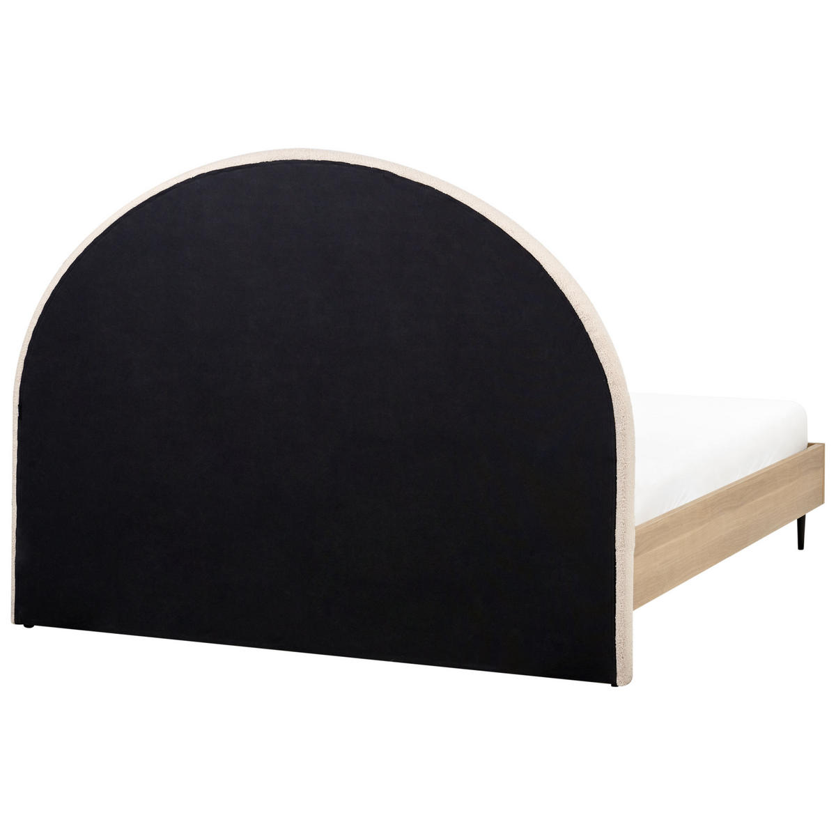 BETT mit Lattenrost 160x200 cm Beige Millay - Beige, Textil (160/200cm) - Beliani