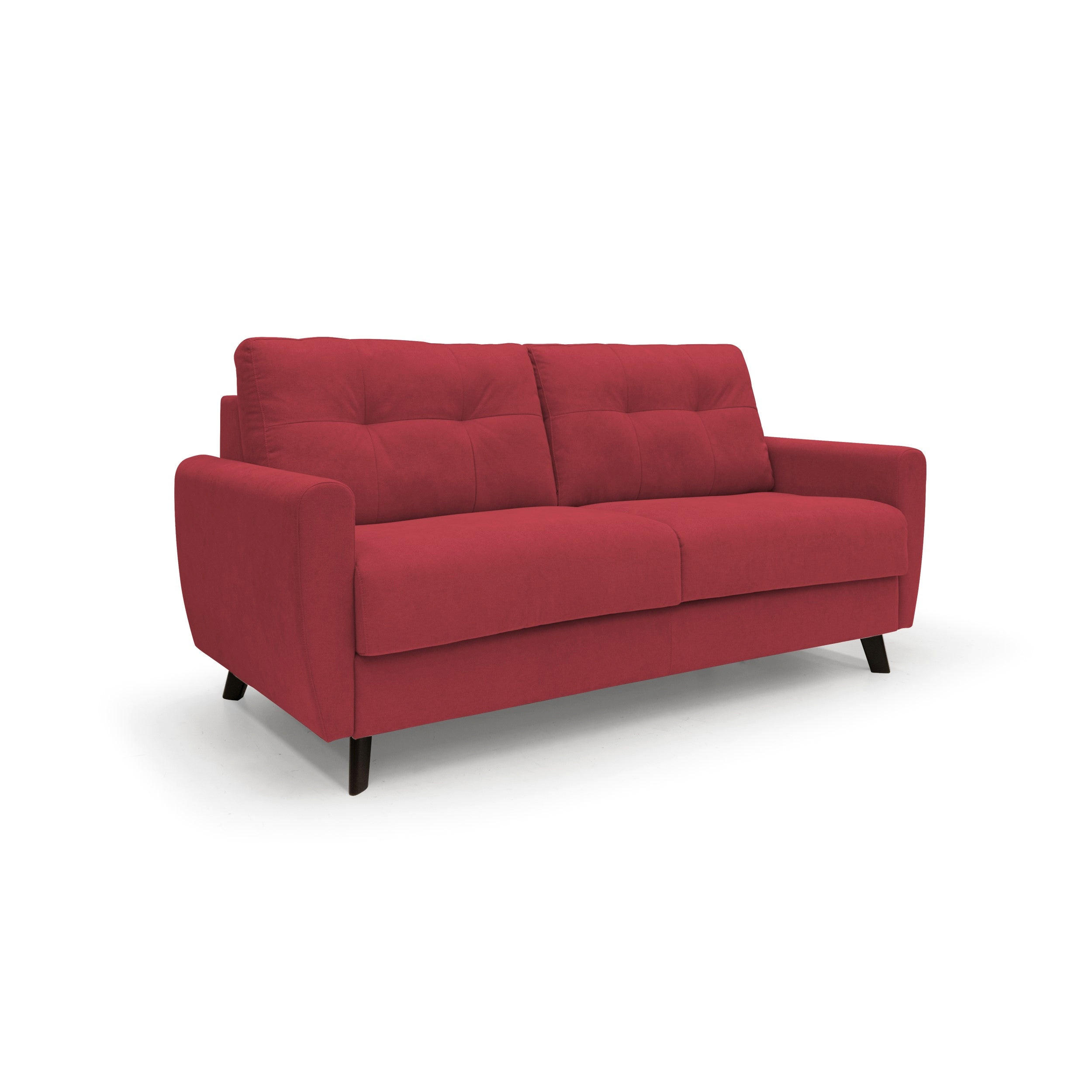 SCHLAFSOFA Callisto - Rot, Textil (208/97/96cm) - Divani.store