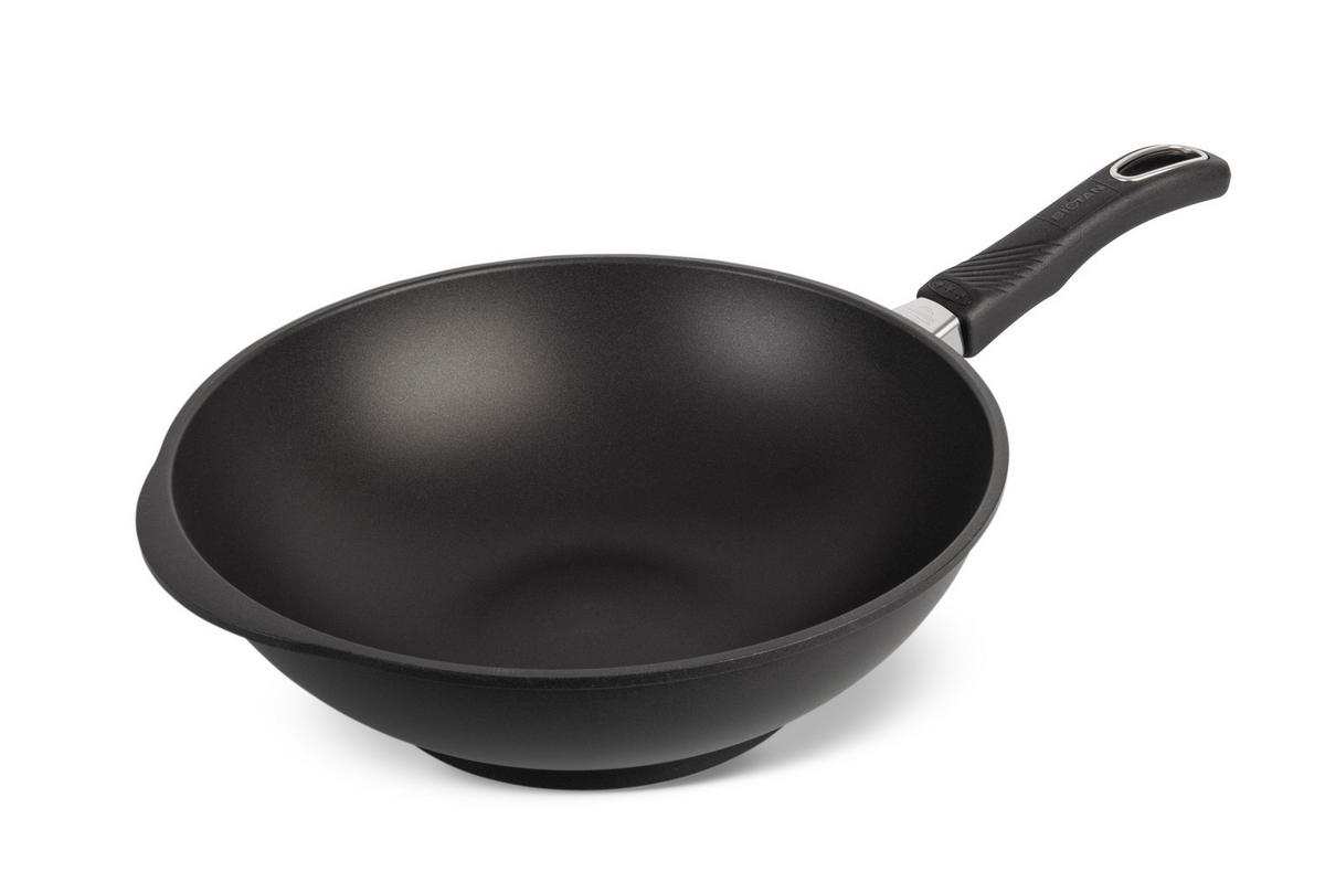 WOK ⌀30cm - Schwarz, Kunststoff/Metall (30cm) - Gastrolux
