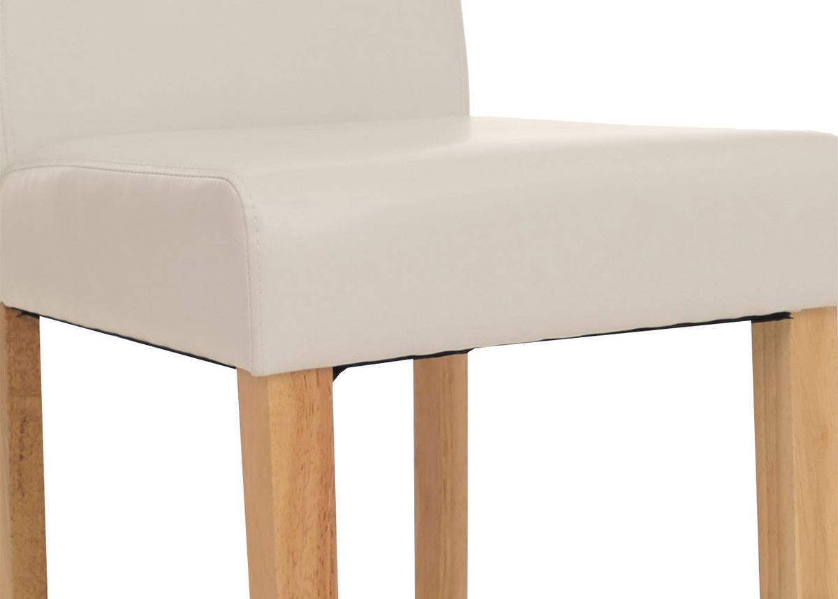 ESSZIMMERSTUHL Hochganz Reinweiß 2er-Set - Weiß Hochglanz, Textil (43/90/56cm) - MCW