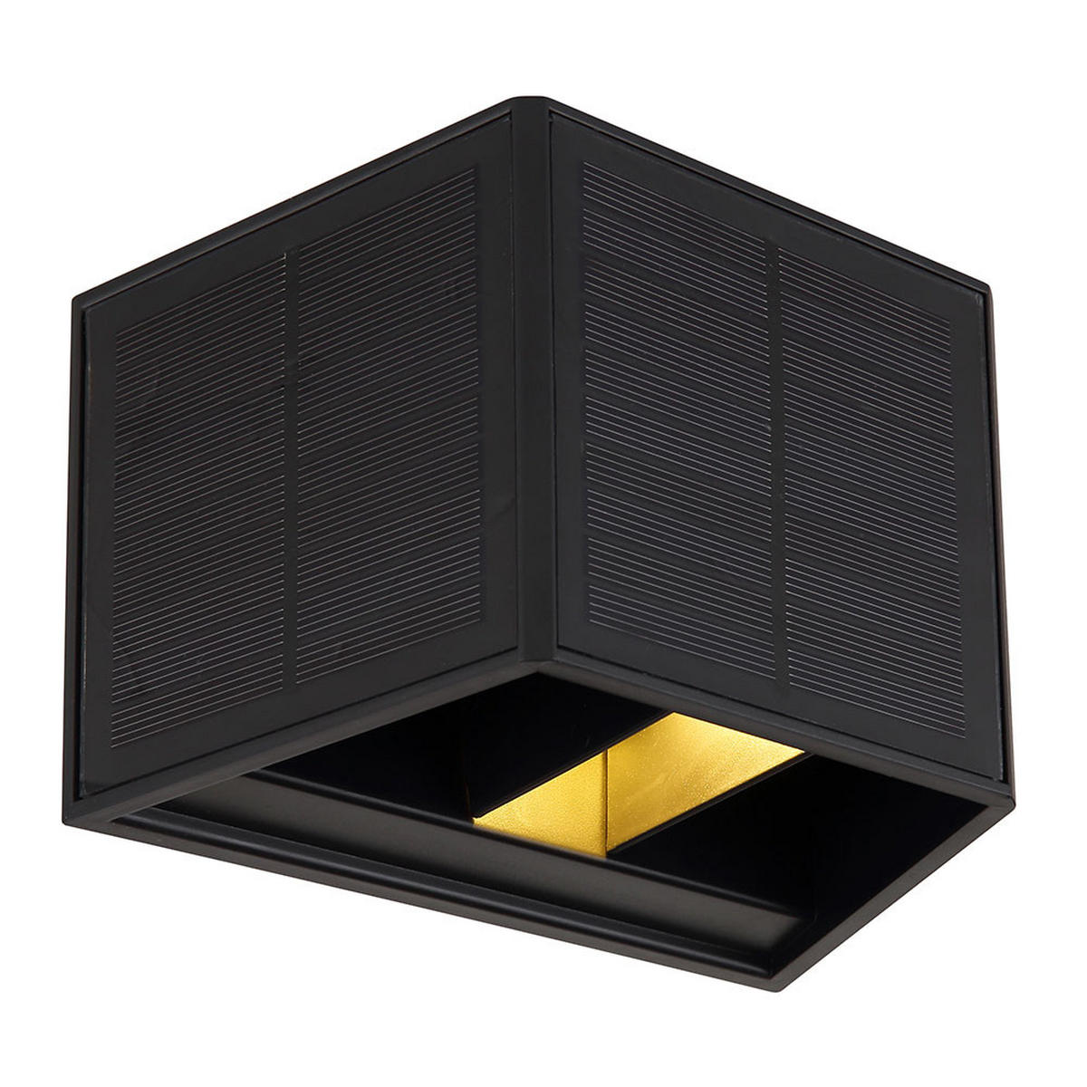 AUSSEN-WANDLEUCHTE, LED, Solar Up and Down, Schwarz, 2er Set - Schwarz, Kunststoff (9.6/9.9/15.4cm) - Globo Lighting