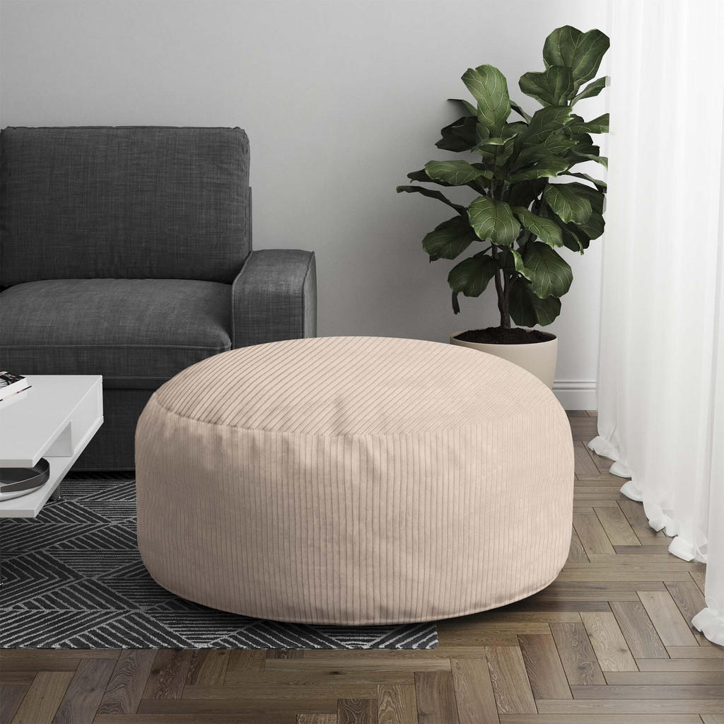 Thumbnail - Dreamroots Sitzsack, Creme, Textil, 70x40x70 cm, Oeko-Tex® Standard 100, Wohnzimmer, Hocker, Poufs