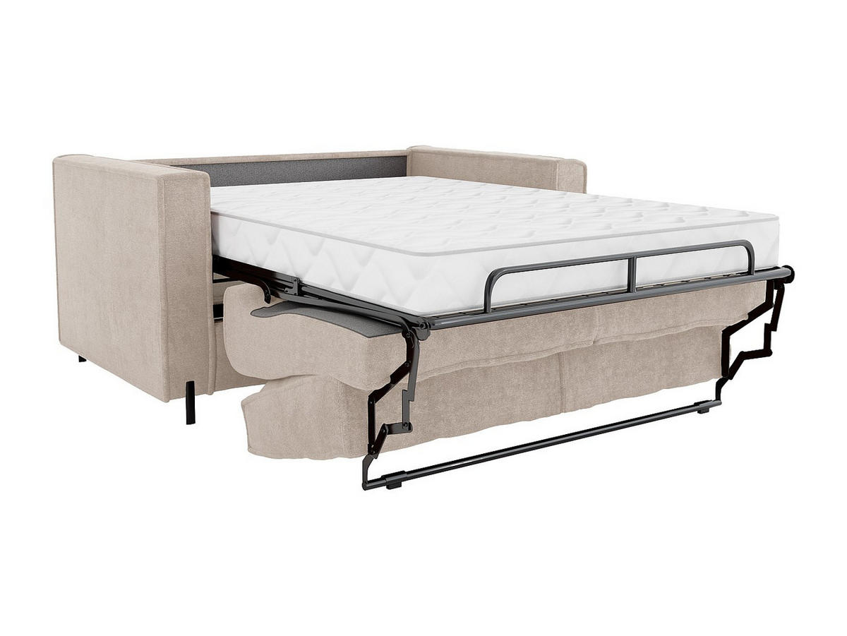 SCHLAFSOFA - 3 Personen - Stoff - Beige - - Beige, Textil (198/100/223cm) - Vente-Unique