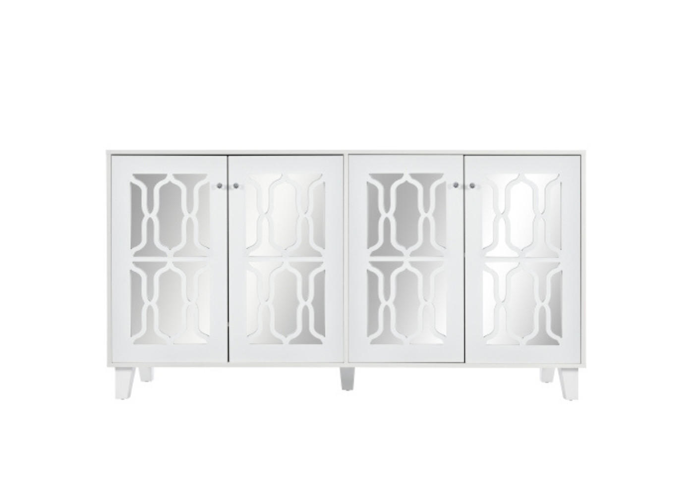 SIDEBOARD White 147.5/40/102 cm - Weiß, Holz (147.5/102/40cm) - Urban Meuble