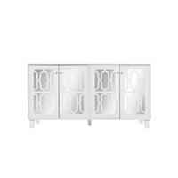SIDEBOARD White 147.5/40/102 cm - Weiß, Holz (147.5/102/40cm) - Urban Meuble