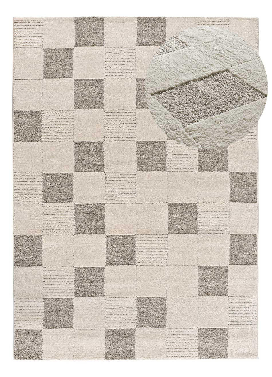 WEBTEPPICH Creme Verona 120/170 cm - Creme, Naturmaterialien/Textil (120/170cm) - Atticgo