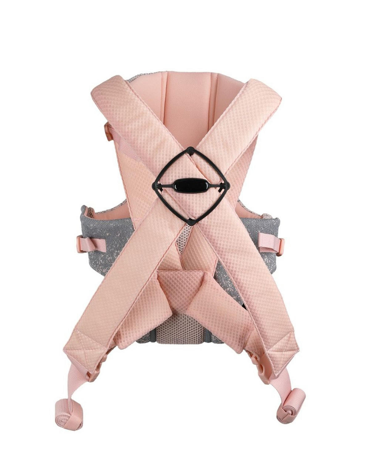 BABYTRAGE Gwen Fly rosa Strickstoff, Bauchtrage, Rückentrage, Cross-Body-Sicherung, 9 kg - Rosa, Textil (22/10/32cm) - Kikka boo