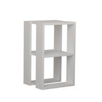 NACHTTISCH Weiß H55 cm – LORRIE - Weiß, Holzwerkstoff (30/55/35.5cm) - Calicosy