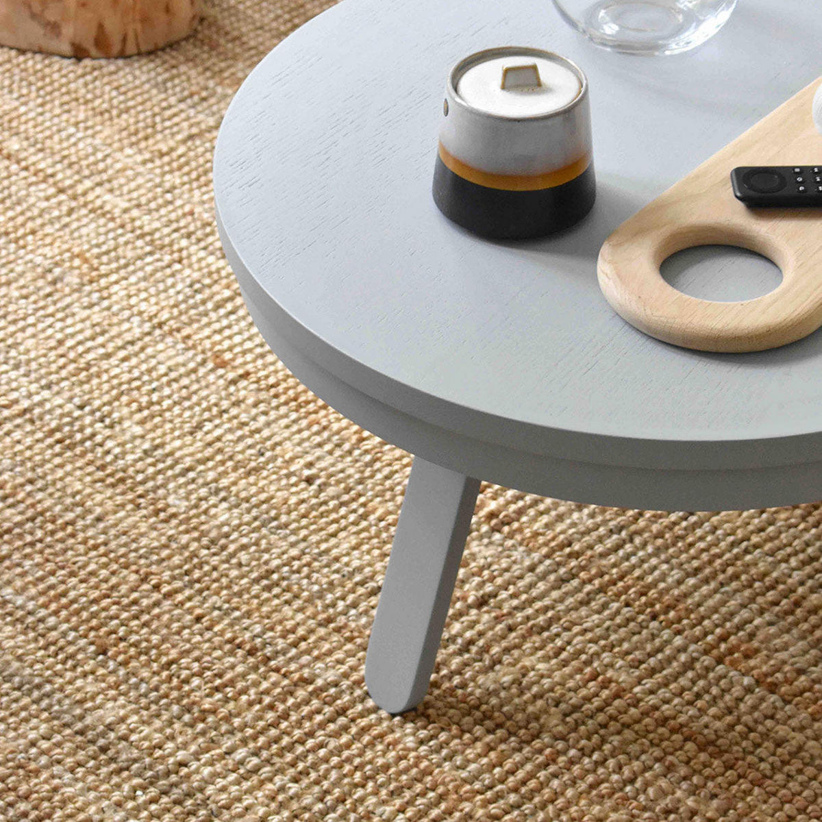 COUCHTISCH Batea M mit Stauraum - Grau, Holz (62/62/35cm) - Woodendot