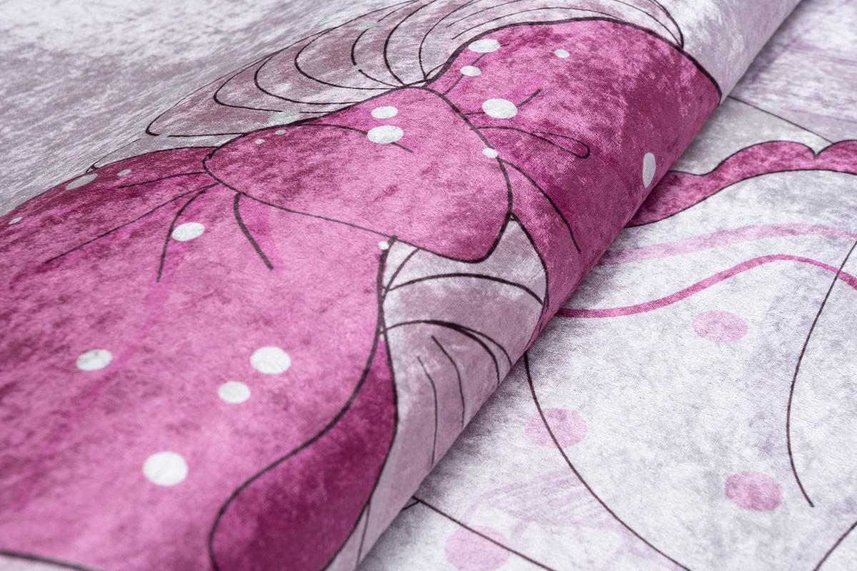 TEPPICH EMMA Rosa 160/230 cm - Rosa, Kunststoff (160/230cm) - Tapiso