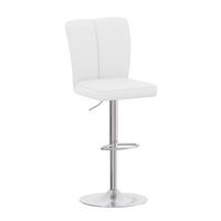 BARHOCKER 2er-Set 63–85 cm Weiß mit 360° Drehung und Höhenverstellung - Weiß, Metall (44/117.5/44.5cm) - MIVRAY