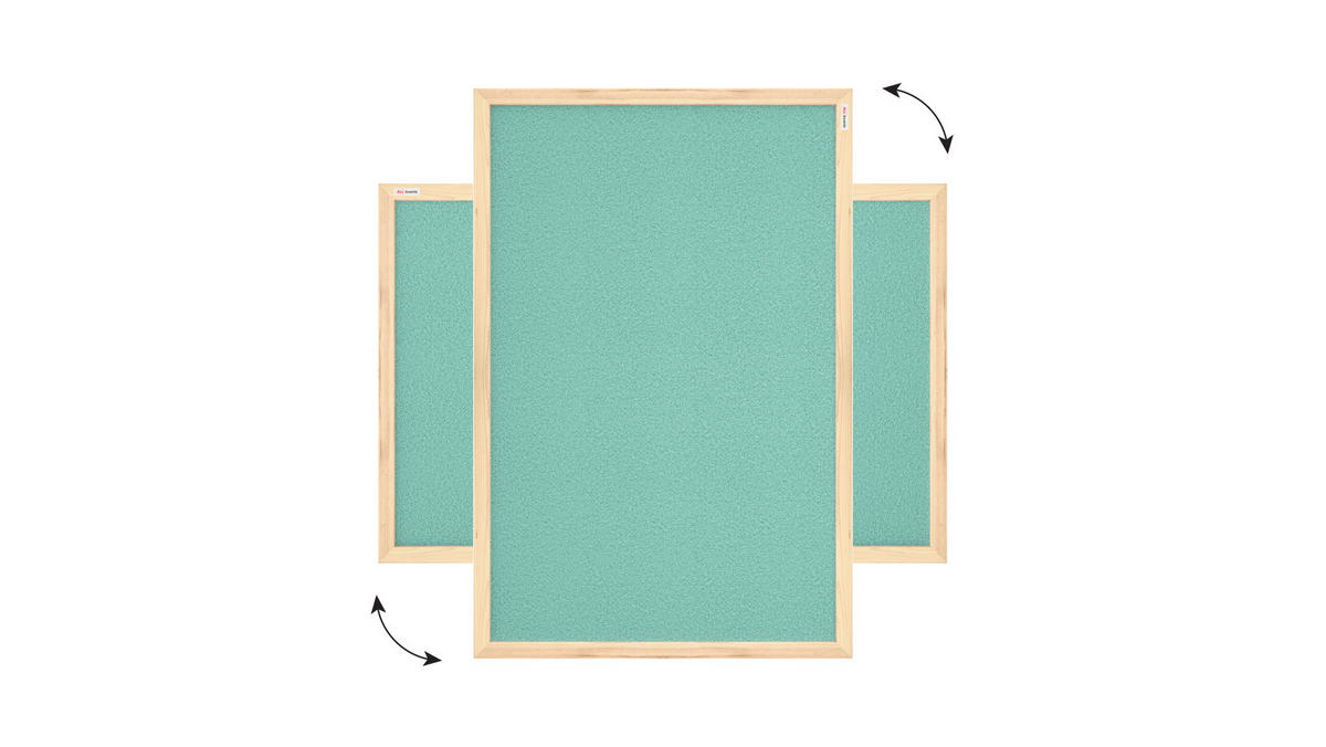 MINT Pinnwand mit Holzrahmen 90x60cm Mint Korktafel - Mintgrün, Holz (90/60/1.5cm) - ALLboards