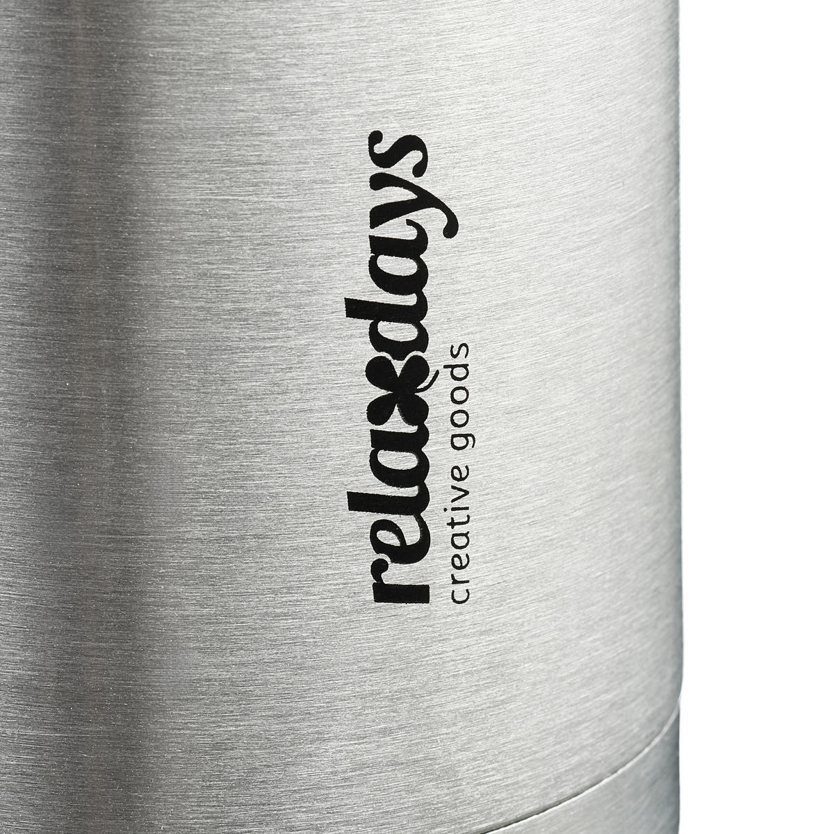 EDELSTAHL-TRINKFLASCHE - Silberfarben, Kunststoff/Metall (0.5L) - Relaxdays