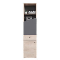 KINDERREGAL DARLA D05 45/40/190 Eiche/Anthrazit - Anthrazit/Sonoma Eiche, Holzwerkstoff (45/192/40cm) - Deine Möbel 24