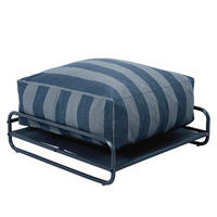 GARTENHOCKER pazifikblau - Blau, Textil (97/42/97cm) - Oviala