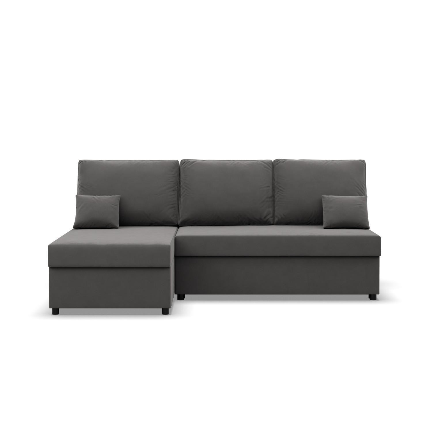 ECKSOFA MIT SCHLAFFUNKTION KEMI Grau - Grau, Textil (135/201cm) - Mebligo