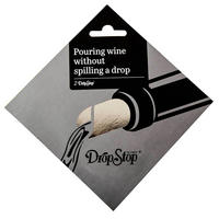 WEINAUSGIESSER Original silber 2er Set - Silberfarben, Metall (12.5/1/12.5cm) - DropStop
