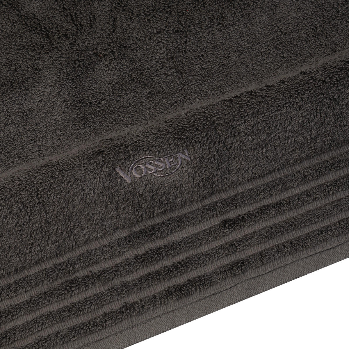 DUSCHTUCH Vienna Style Supersoft 2er-Set - Dunkelgrau, Textil (50/100cm) - Vossen