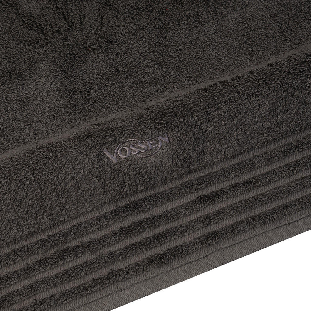 Thumbnail - Vossen Frottierset, Dunkelgrau, Textil, Rechteckig, 50x100 cm, Oeko-Tex® Standard 100, Badtextilien, Handtuch-Sets