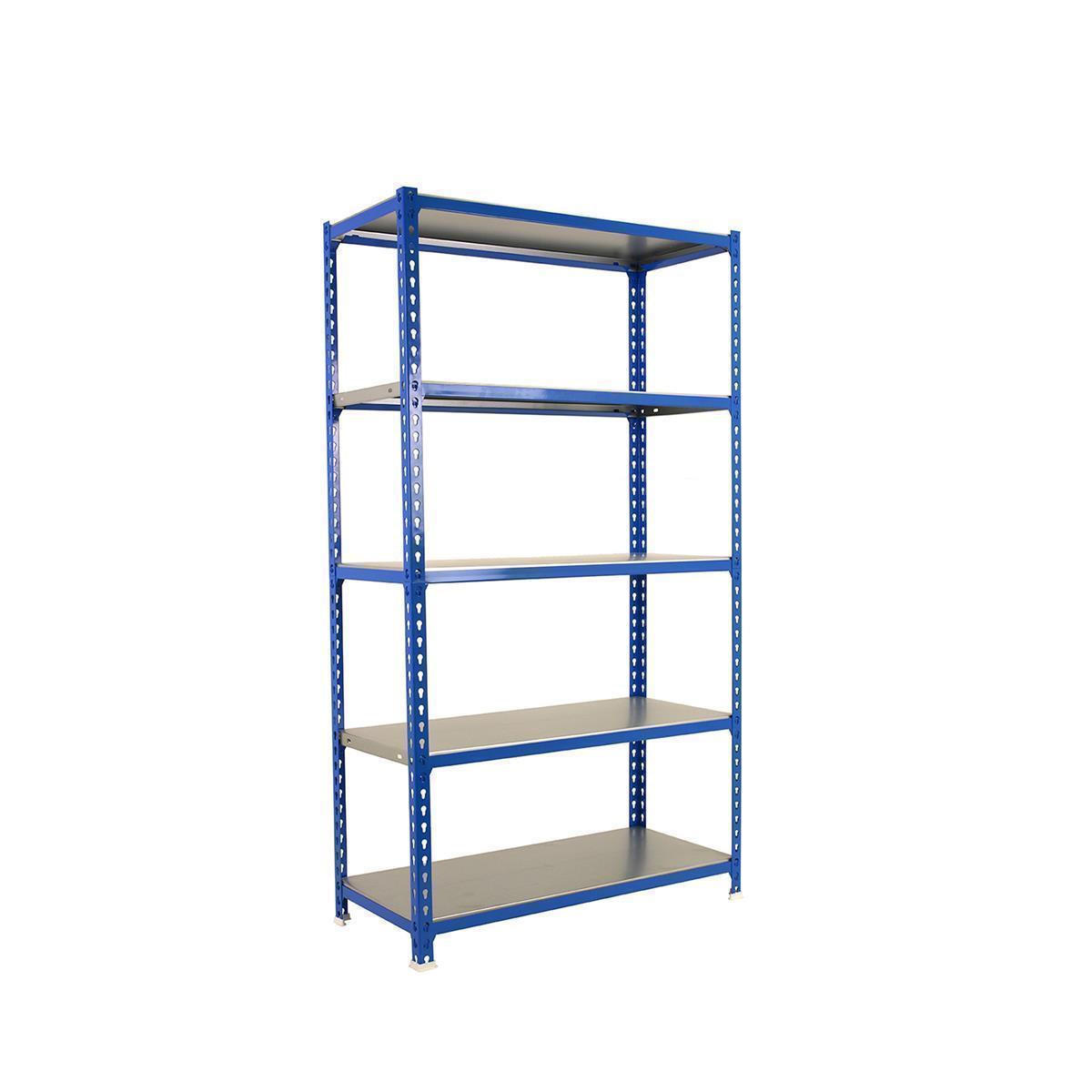 SCHWERLASTREGAL Metal Shark HxBxT 180 x 90 x 50 cm Fachlast 180 kg Blau-Verzinkt - Blau, Metall (90/180/50cm) - PROREGAL