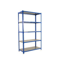 SCHWERLASTREGAL Metal Shark HxBxT 180 x 90 x 30 cm Fachlast 180 kg Blau-Verzinkt - Blau, Metall (90/180/30cm) - PROREGAL