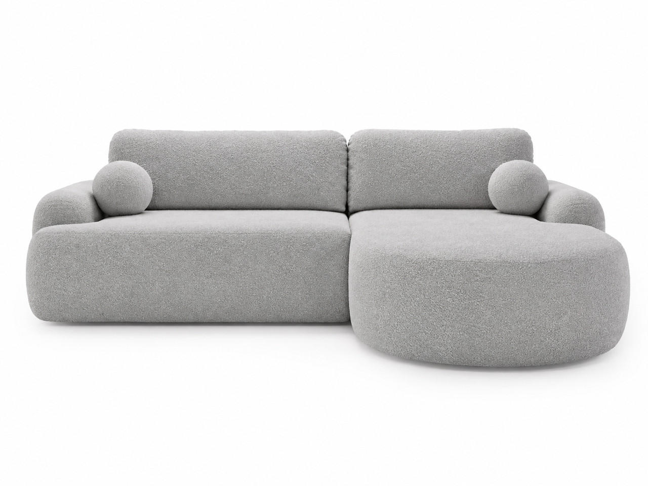 Graingold Ecksofa Grau 261x177 cm