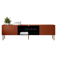 TV-LOWBOARD Rafael 200 EF - Rot, Holzwerkstoff/Metall (200/58/40cm) - MIRJAN24