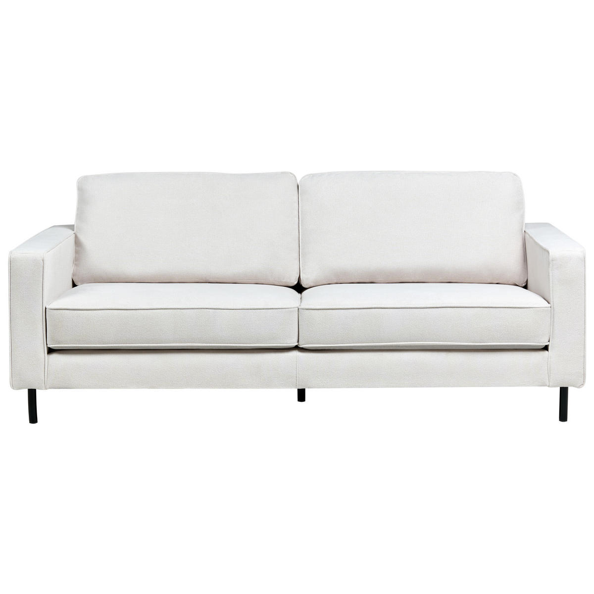 SOFA-SET 4-Sitzer Stoff Cremeweiß Savalen - Creme, Textil (204/87/91cm) - Beliani