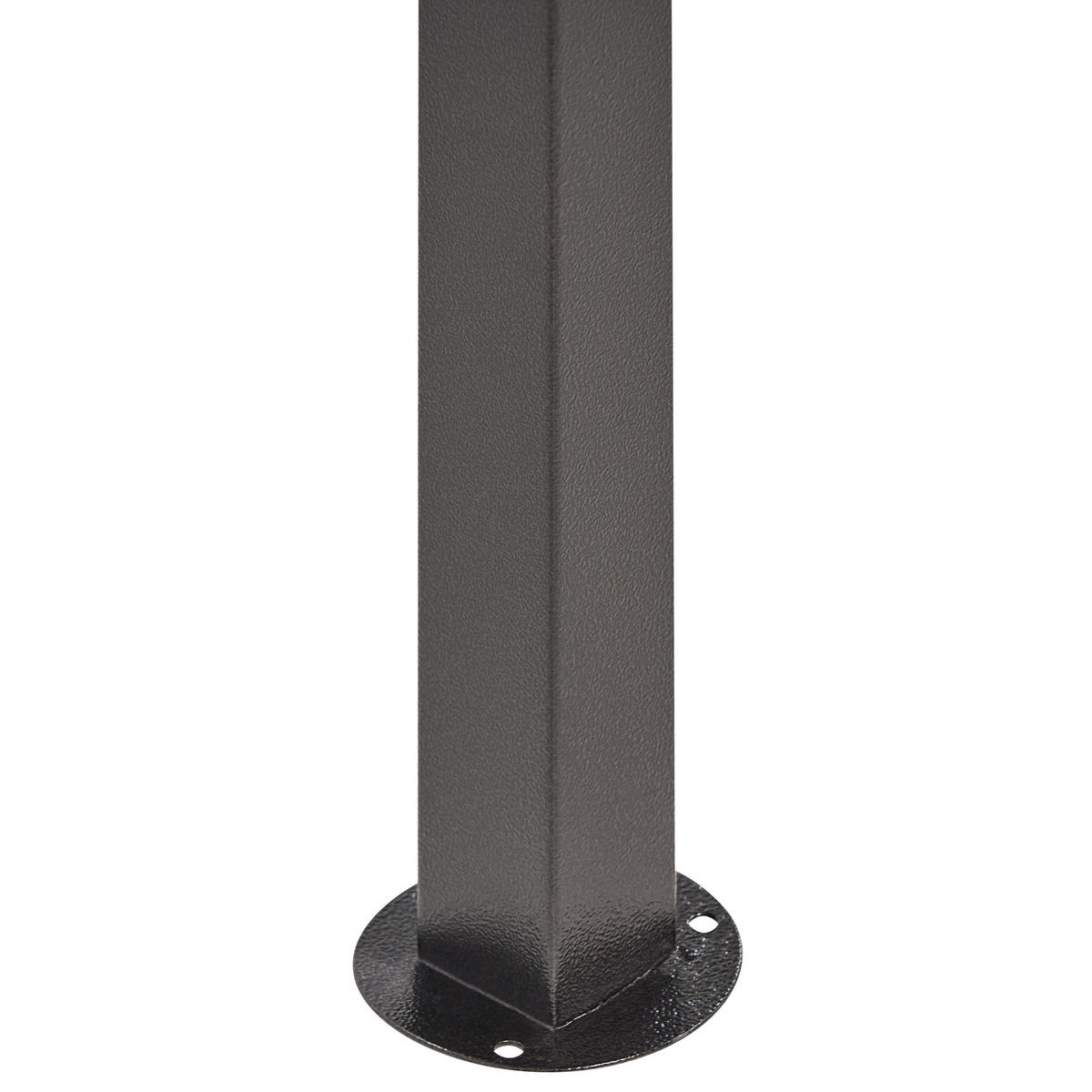 PAVILLON Stahl grau 240/148 cm Naro - Schwarz/Grau, Metall (240/245/148cm) - Beliani