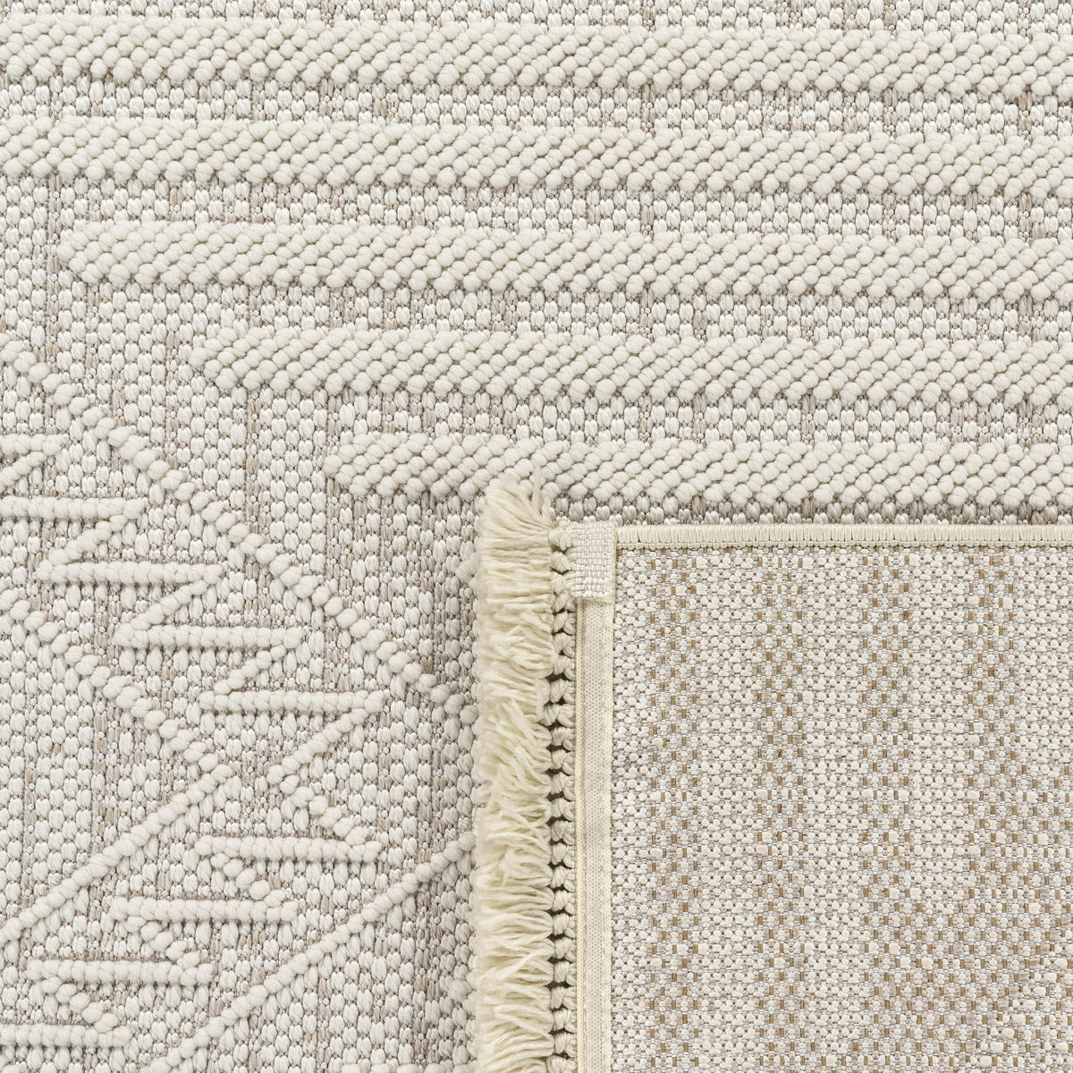 KURZFLORTEPPICH 120/170 cm Buckman 461 - Creme, Textil (120/170cm) - Paco Home