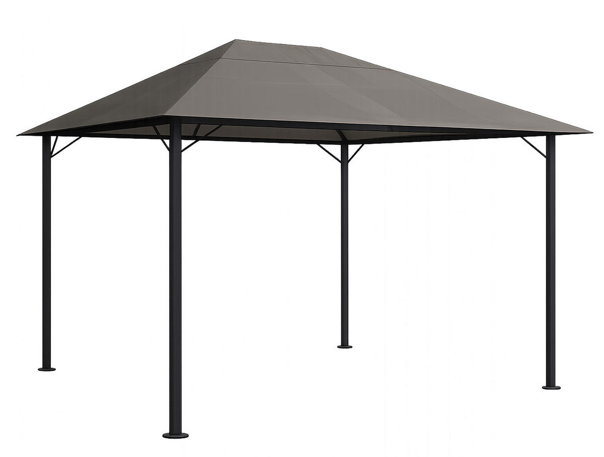 PAVILLON Nizza 3x4m Taupe - Taupe, Metall (300/263/400cm) - QUICK STAR