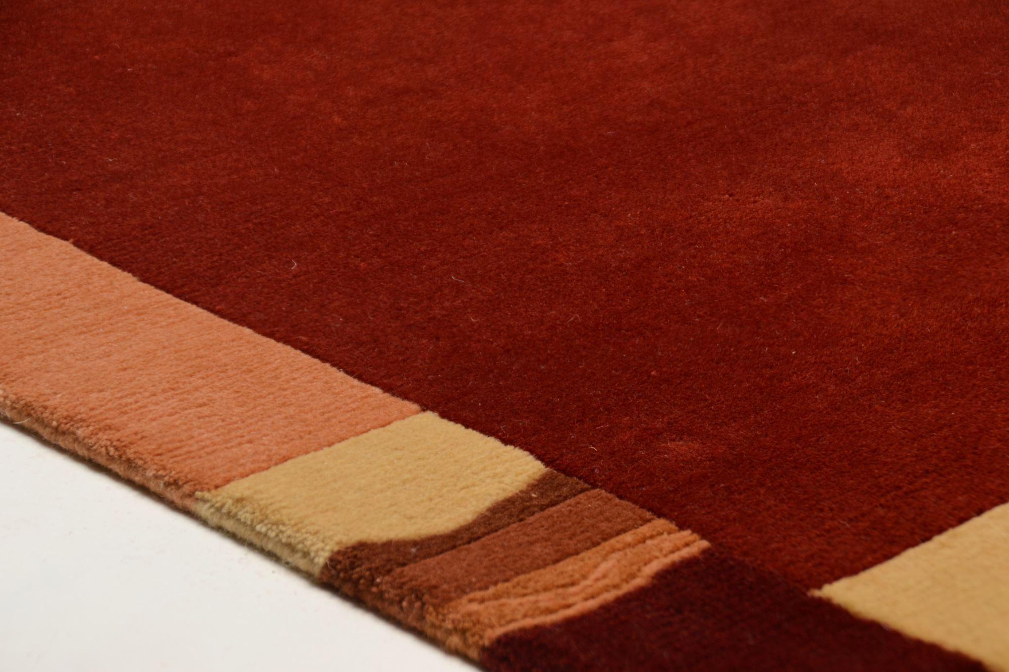 WOLLTEPPICH Avanti 80x200 cm - Rot, Textil (80/200cm) - THEKO