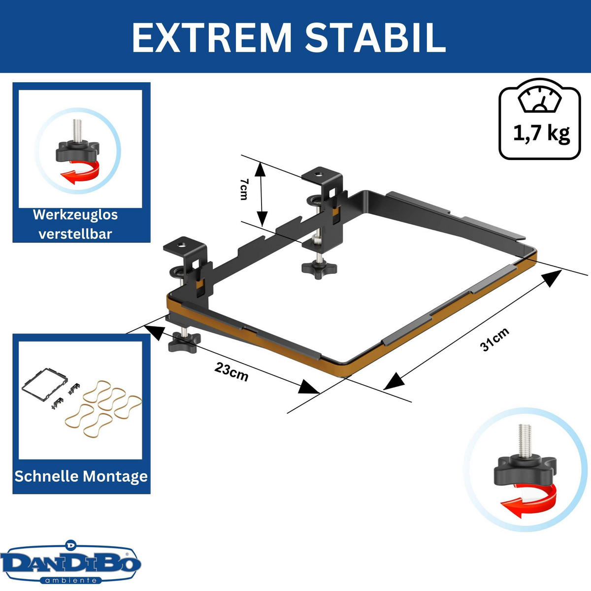 PFANDFLASCHEN Sammelbehälter Behälter Flaschensammler Müllsackhalter Pfandbehälter - Schwarz, Metall (23/7/31cm) - DanDiBo