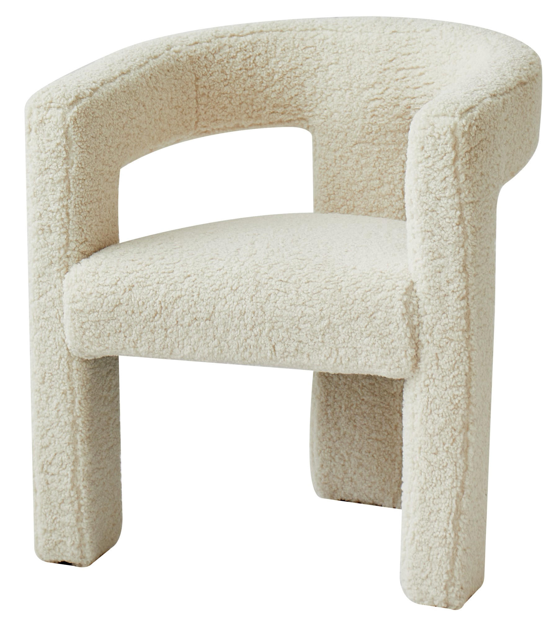 SESSEL Wolle Weiß - Weiß, Textil (66/75/58cm) - Nordlys