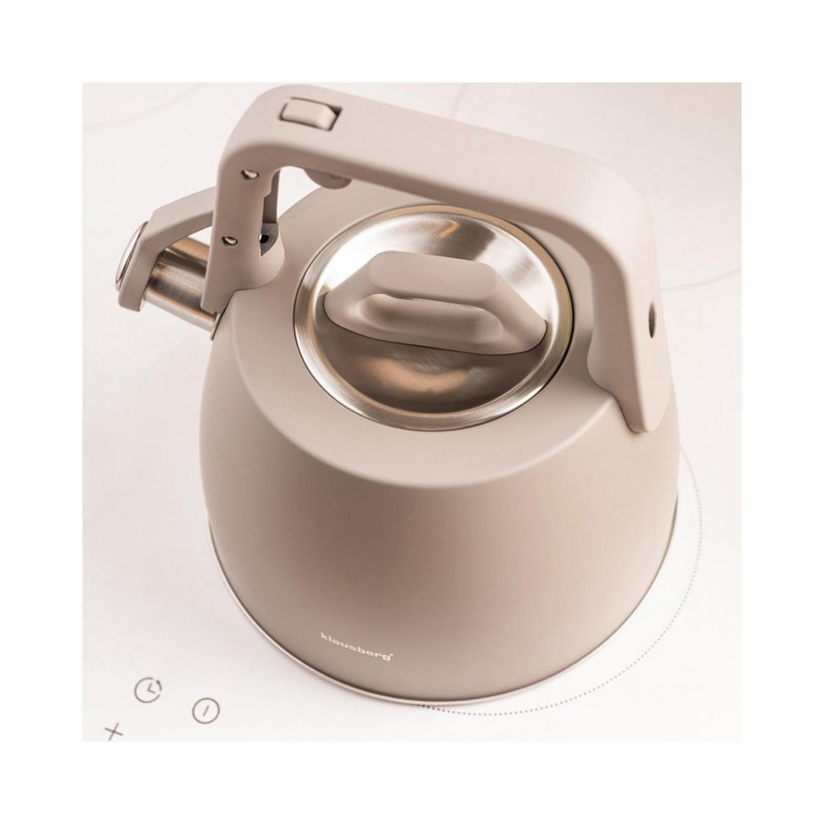 WASSERKESSEL Grau 22/20/22.5 cm KB7916 - Grau, Metall (22cm) - Klausberg 