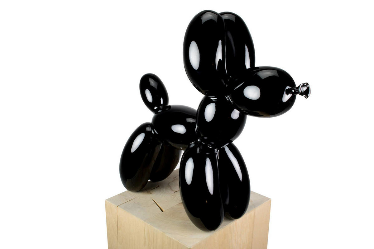 SKULPTUR Schwarz 50/46 cm - Schwarz, Stein (3.8/46/18cm) - KUNSTLOFT