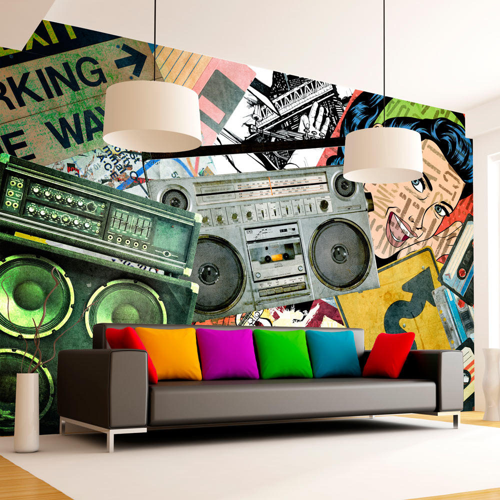 SELBSTKLEBENDE FOTOTAPETE 147/105 cm - Multicolor, Kunststoff/Textil (147/1cm) - KUNSTLOFT