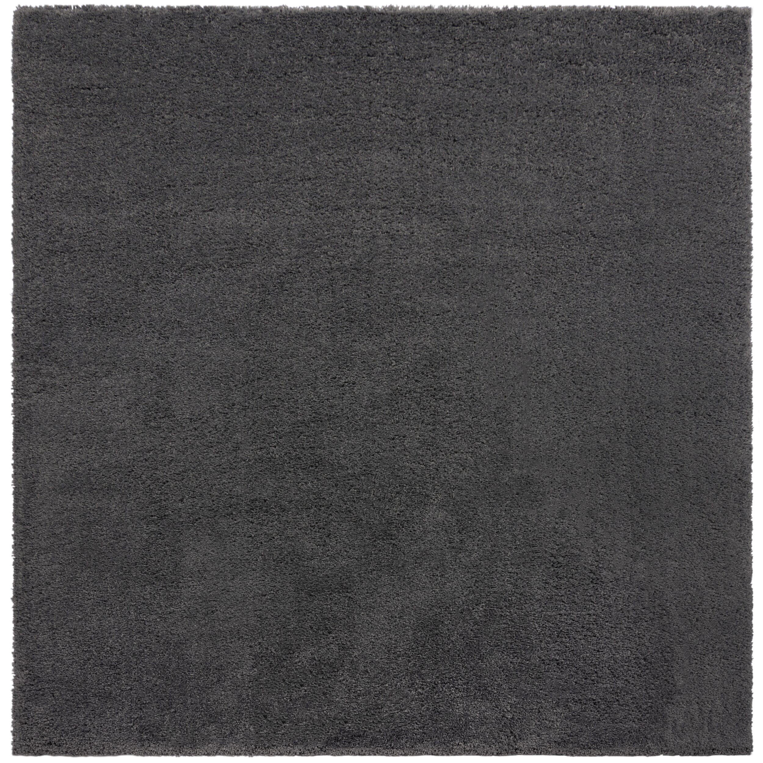 TEPPICH Hochflor Shaggy-Design, teddyweich LYNE, Anthrazit 200x200 cm - Anthrazit, Textil (200/200cm) - KADIMA DESIGN