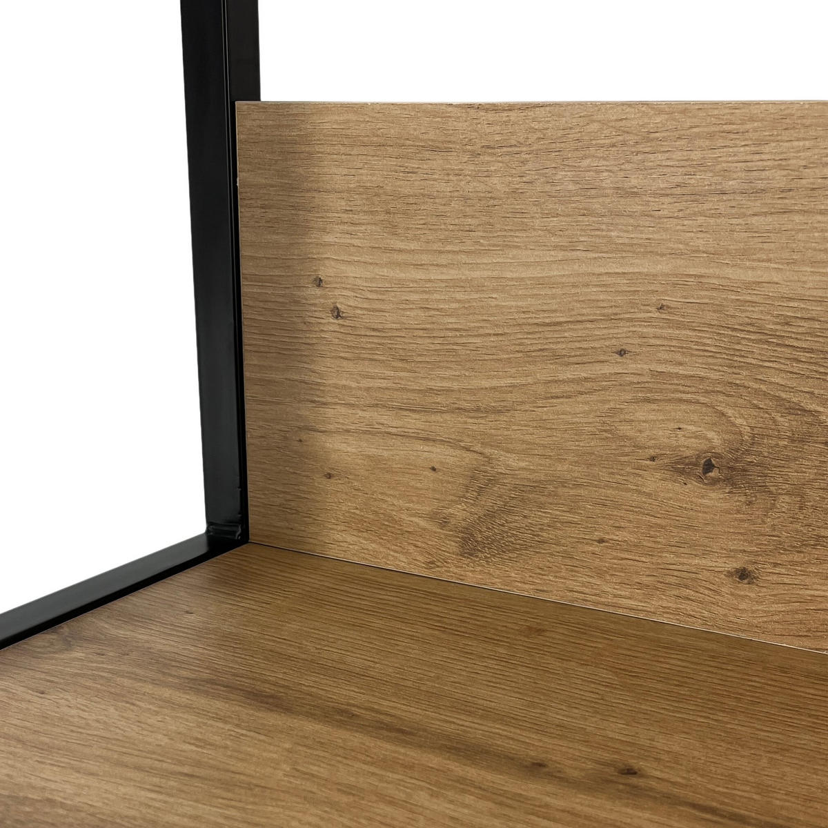 LOFT-REGAL Bücherregale Schwarz-Artisan, 60x192x32 cm - Schwarz/Eiche Artisan, Holz (60/192/32cm) - Milordbikes