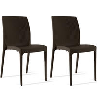 GARTENSTUHL RANTU 2-tlg, Braun - Braun, Kunststoff (45/84/55cm) - KONSIMO®